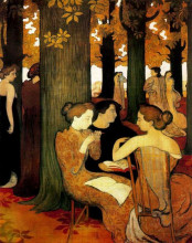 Картина "the muses" художника "дени морис"