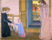 Картина "noele&#39;s first steps" художника "дени морис"
