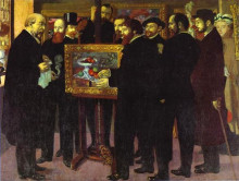 Репродукция картины "homage to cezanne" художника "дени морис"