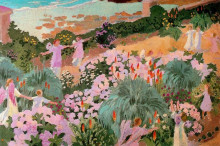 Копия картины "paradise" художника "дени морис"