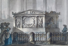 Картина "design of samuel greig&#39;s tomb in tallinn" художника "джакомо кваренги"