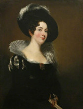 Репродукция картины "lady caroline edgcumbe (1792–1824)" художника "джексон джон"