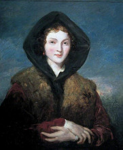 Копия картины "portrait of a lady (possibly matilda ward, the artist&#39;s second wife)" художника "джексон джон"