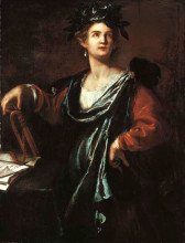 Копия картины "clio, the muse of history" художника "джентилески артемизия"