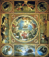 Копия картины "an allegory of peace and the arts under the english crown" художника "джентилески артемизия"