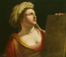 Репродукция картины "a sibyl" художника "джентилески орацио"