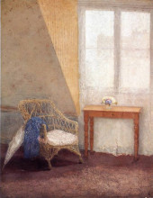 Репродукция картины "a corner of the artist&#39;s room, paris" художника "джон гвен"