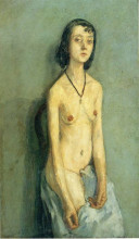 Репродукция картины "nude girl" художника "джон гвен"