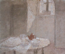Репродукция картины "the little interior" художника "джон гвен"