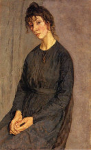 Репродукция картины "portrait of chloe boughton-leigh" художника "джон гвен"