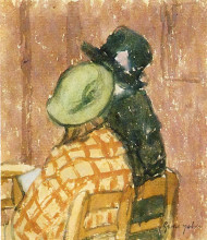 Репродукция картины "two women" художника "джон гвен"