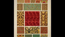 Копия картины "elizabethan ornament no. 3. painted ornaments and ornaments on woolen fabrics from the time of henry viii to that of charles ii" художника "джонс оуэн"