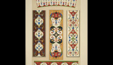 Картина "italian ornament no. 3. ornaments from the palazzo ducale, and the church of st. andrea, mantua" художника "джонс оуэн"