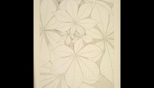 Копия картины "leaves and flowers from nature ornament no. 1. horse-chestnut leaves, full size" художника "джонс оуэн"