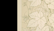 Картина "leaves and flowers from nature ornament no. 2. vine-leaves, full size" художника "джонс оуэн"
