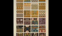 Картина "renaissance ornament no. 7. ornaments from pottery at hotel cluny and louvre" художника "джонс оуэн"