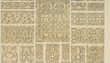 Картина "elizabethan ornament no. 2. various ornaments in relief from the time of henry viii to that of charles ii" художника "джонс оуэн"