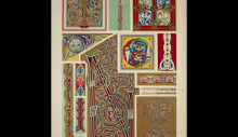 Картина "medieval ornament illuminated manuscripts no. 1. portions of illuminated manuscripts of the twelfth and thirteenth centuries" художника "джонс оуэн"