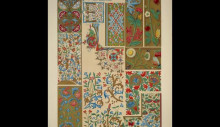 Репродукция картины "medieval ornament illuminated manuscripts no. 3. portions of illuminated manuscripts of the fourteenth and fifteenth centuries" художника "джонс оуэн"