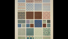 Картина "chinese ornament no. 1. ornaments painted on porcelain and wood from woven fabrics" художника "джонс оуэн"