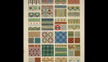 Репродукция картины "chinese ornament no. 2. ornaments painted on porcelain and wood from woven fabrics" художника "джонс оуэн"