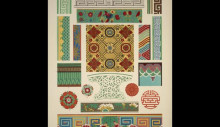 Репродукция картины "chinese ornament no. 3. ornaments painted on porcelain and wood from woven fabrics" художника "джонс оуэн"