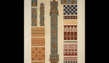 Репродукция картины "hindoo ornament no. 2. ornaments from the collection at the crystal palace, sydenham" художника "джонс оуэн"