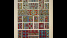 Копия картины "medieval ornament no. 4. stained glass of various periods" художника "джонс оуэн"