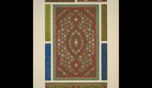Копия картины "indian ornament no. 5. specimens of painted lacquer work at the collection at the india-house" художника "джонс оуэн"