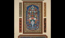 Копия картины "indian ornament no. 6. specimens of painted lacquer work at the collection at the india-house" художника "джонс оуэн"