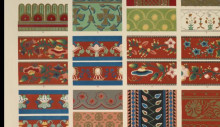 Репродукция картины "indian ornament no. 7. ornaments from wooden and embroidered fabrics and painted boxes exhibited in paris in 1855" художника "джонс оуэн"