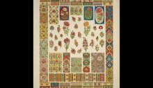 Картина "persian ornament no. 4. from a persian manufacturer&#39;s pattern book, marlborough house" художника "джонс оуэн"