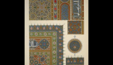 Картина "arabian no. 4. portian of an illuminated copy of the &#39;koran&#39;" художника "джонс оуэн"