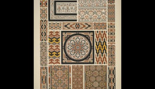 Копия картины "arabian no. 5. mosaics from walls and pavements from houses in cairo" художника "джонс оуэн"