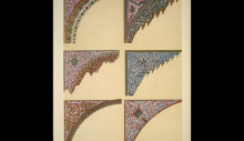 Репродукция картины "moresque ornament from the alhambra no. 2. spandrils of arches" художника "джонс оуэн"