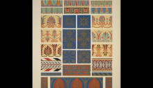 Репродукция картины "greek no. 8. painted greek ornaments from the temples and tombs in greece and sicilty" художника "джонс оуэн"