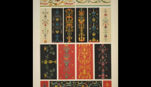 Картина "pompeian no. 2. collection of pilasters and friezes from different edifices in pompeii" художника "джонс оуэн"