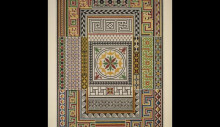 Картина "pompeian no. 3. mosaics from pompeii and the museum at naples" художника "джонс оуэн"