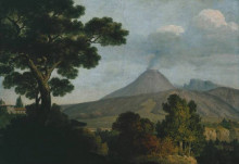 Копия картины "mount vesuvius from torre dell’annunziata near naples" художника "джонс томас"