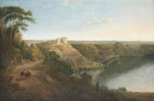 Репродукция картины "view of castel gandolfo" художника "джонс томас"