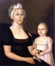 Копия картины "mrs. abraham white, jr. and daughter rose" художника "джонсон джошуа"