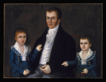 Копия картины "john jacob anderson and sons, john and edward" художника "джонсон джошуа"