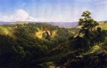 Репродукция картины "natural bridge, virginia" художника "джонсон дэвид"