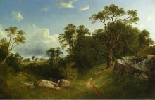 Репродукция картины "landscape" художника "джонсон дэвид"