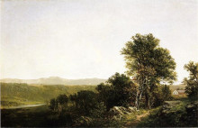 Копия картины "a lush summer landscape" художника "джонсон дэвид"
