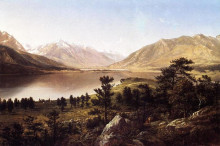 Копия картины "upper twin lakes in the colorado rockies" художника "джонсон дэвид"