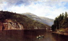 Картина "boating on lake george" художника "джонсон дэвид"