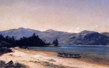 Репродукция картины "study of nature, dresden, lake george" художника "джонсон дэвид"