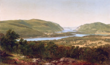 Репродукция картины "view from garrison, west point, new york" художника "джонсон дэвид"
