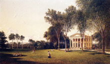 Репродукция картины "west farms, the t. h. faile esq. estate" художника "джонсон дэвид"